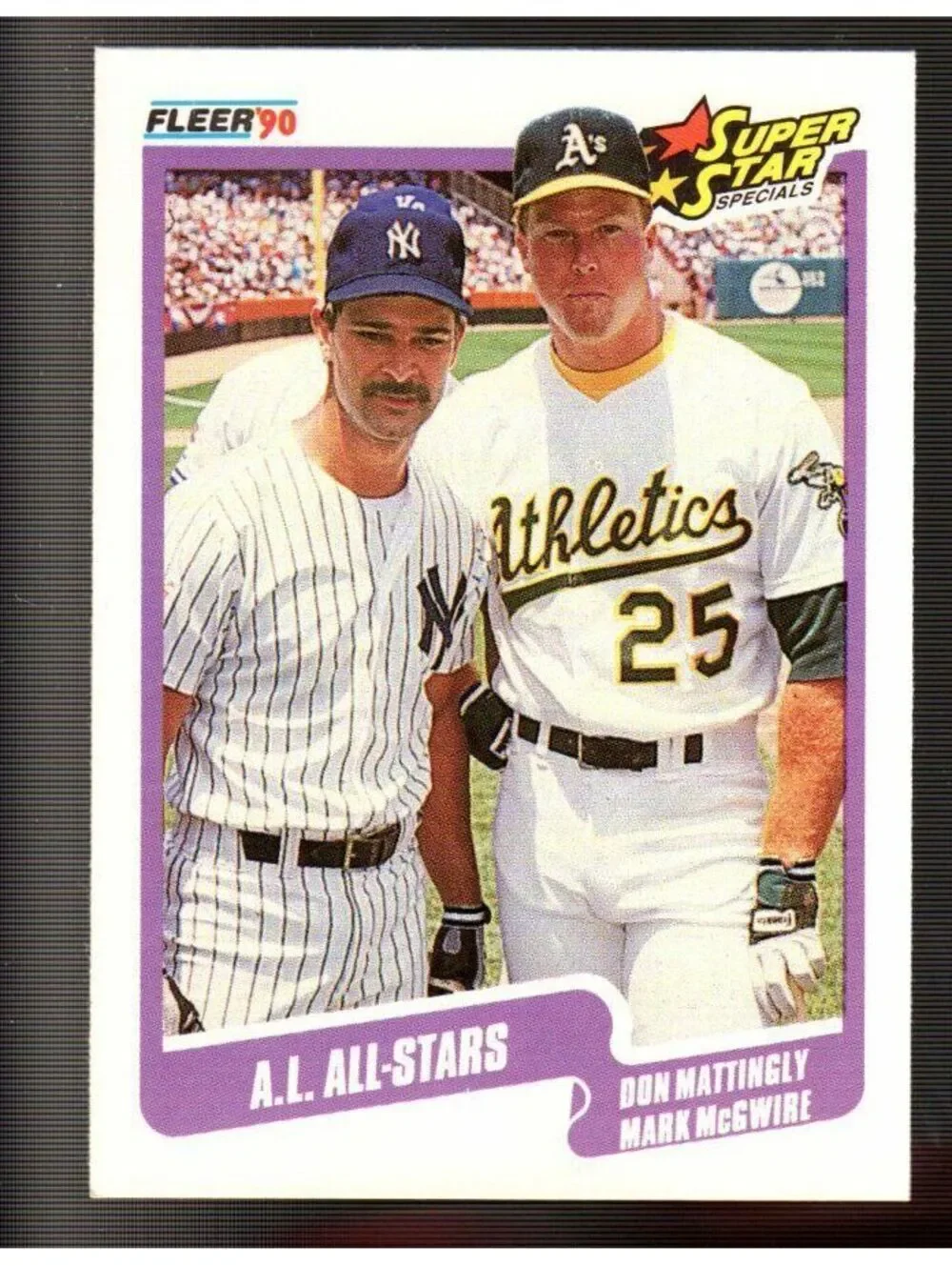 1990 Don Mattingly / Mark McGwire Fleer Baseball Card #638